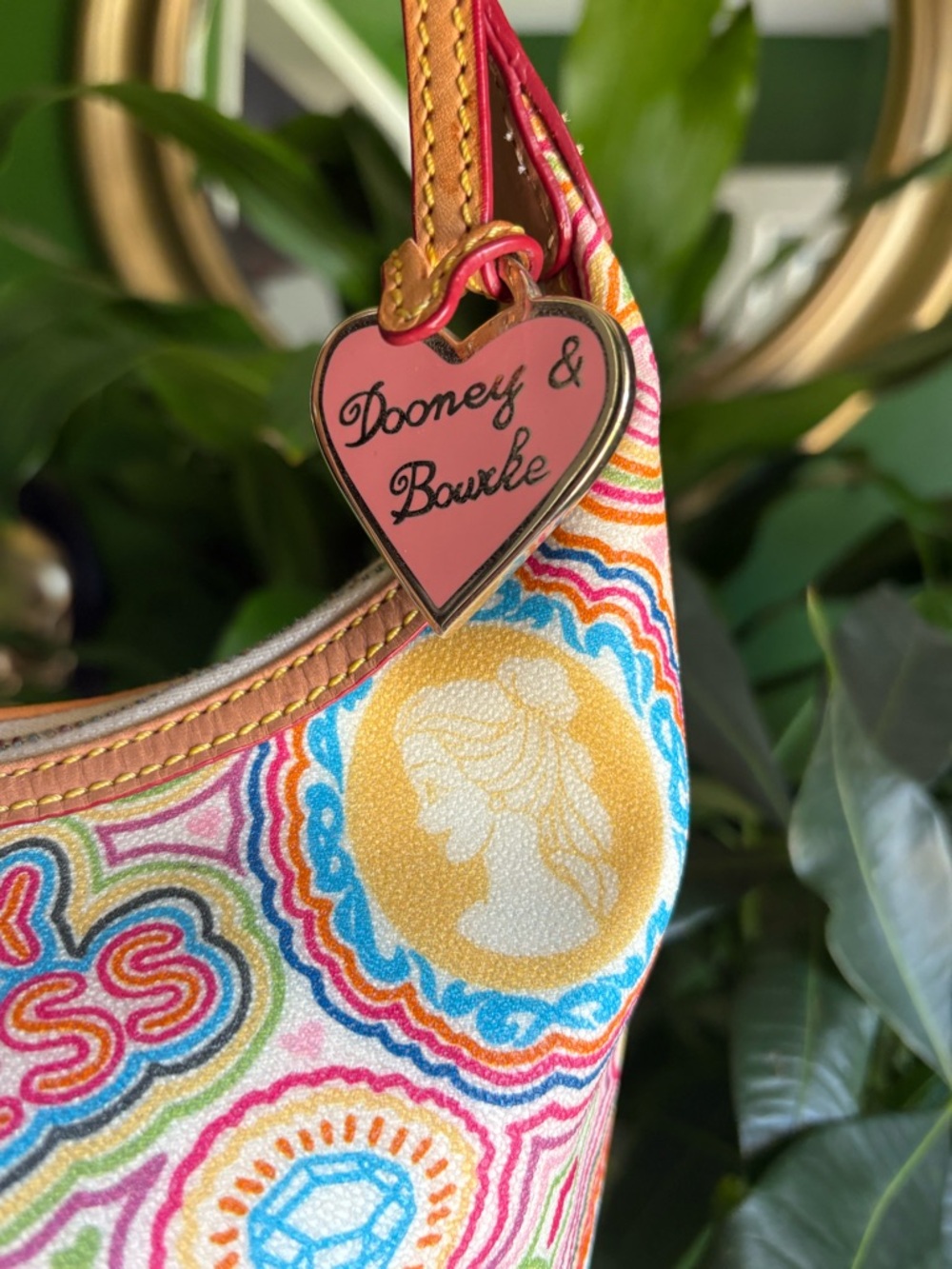 Limited Edition Dooney & Bourke Multicolor Disney Princess Canvas Shoulder Bag - Picture 2 of 14